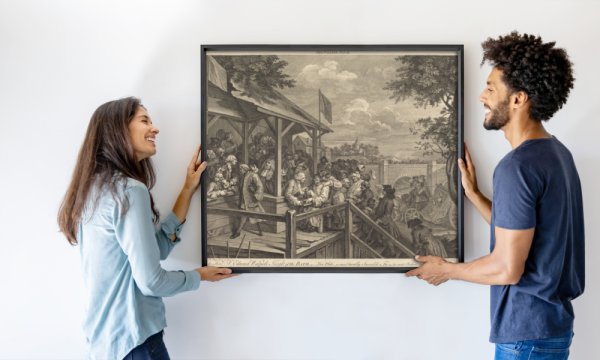 William Hogarth and Francois Morellon de La Cave