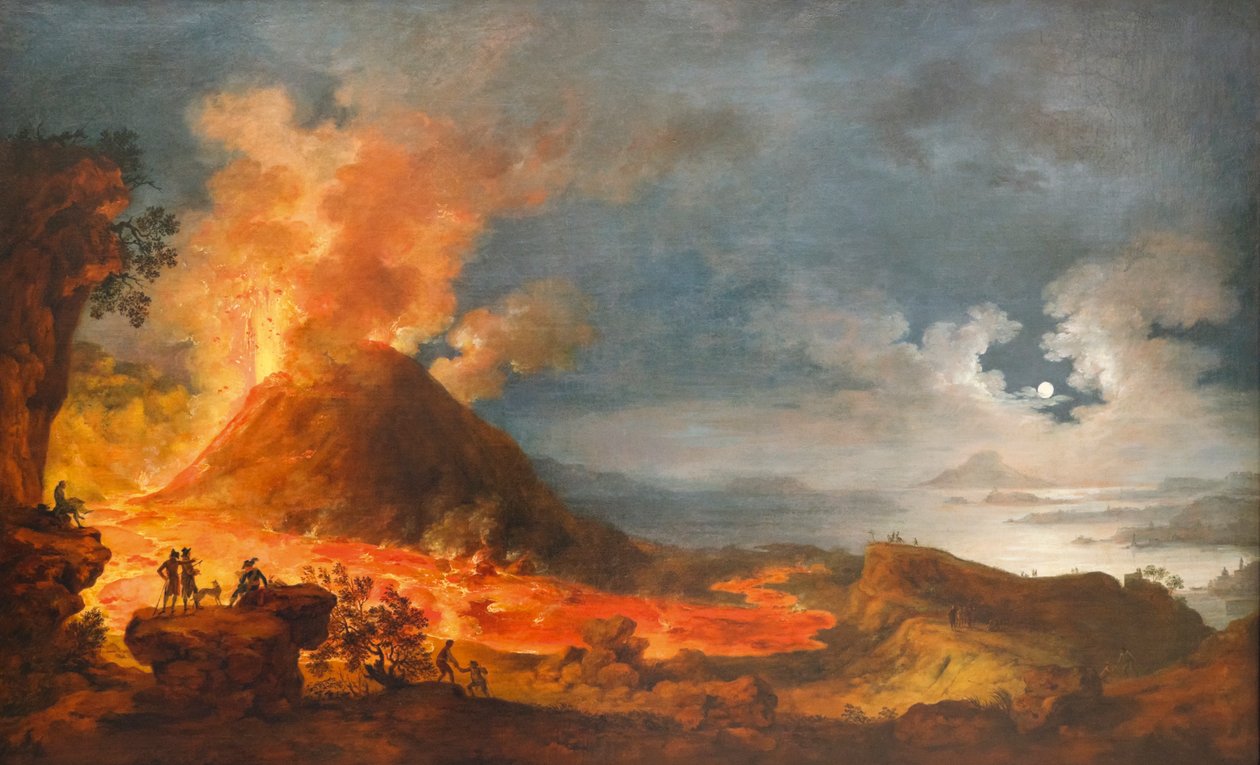 माउंट वेसुवियस का विस्फोट, इटली, 14 मई, 1771 द्वारा अज्ञात