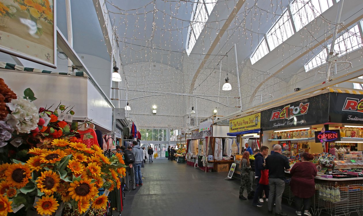 Pannier Market, प्लायमाउथ का आंतरिक दृश्य द्वारा अज्ञात अज्ञात