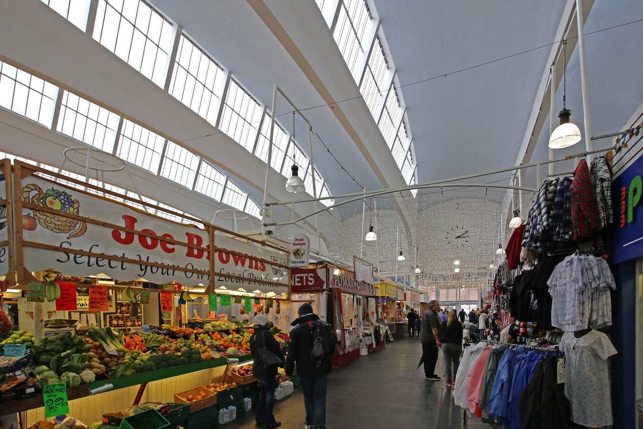 Pannier Market, प्लायमाउथ का आंतरिक दृश्य द्वारा अज्ञात अज्ञात