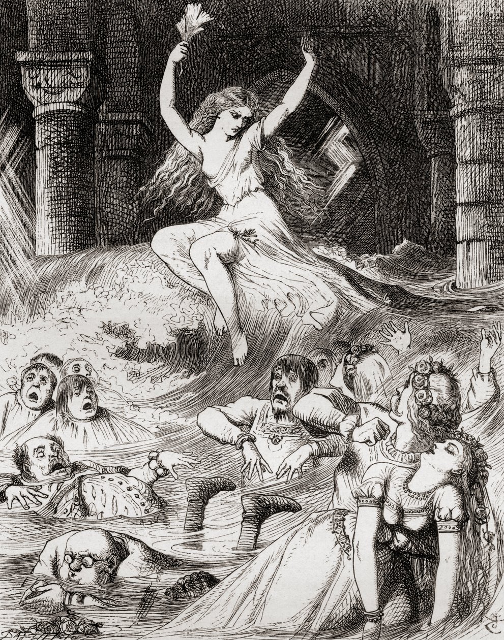 1865 में प्रकाशित थॉमस इंगोल्ड्सबी की कविता &39;सर रूपर्ट द फियरलेस&39; के लिए जर्मनी के एक कथाकार, &39;द इंगोल्ड्सबी लीजेंड्स या मिर्थ एंड मार्वल्स&39; से जर्मनी के लिए चित्र द्वारा अंग्रेजी स्कूल