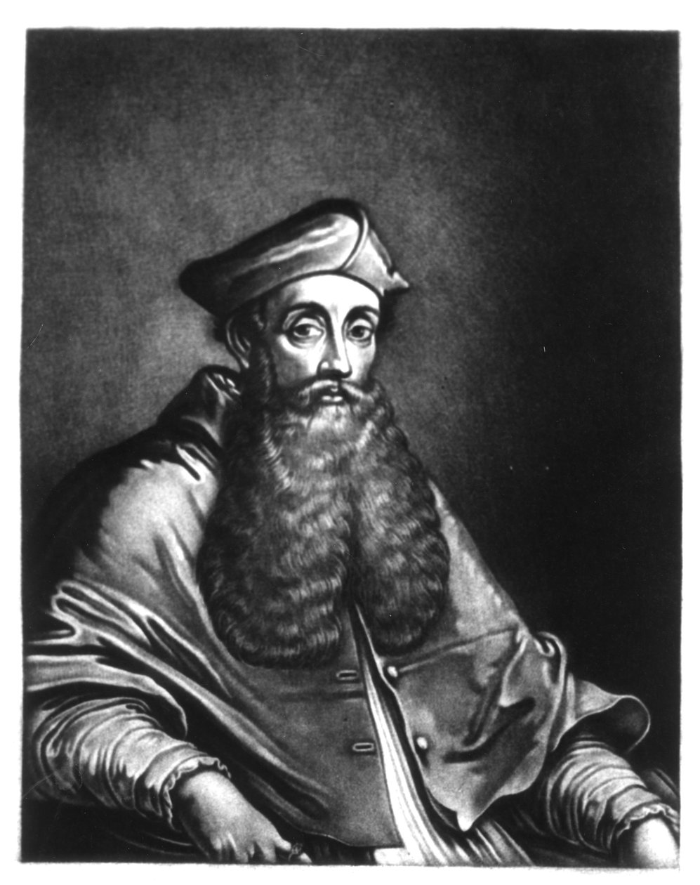 रेजिनाल्ड पोल (1500-58) &39;ब्रिटिश इतिहास में वर्णों के शानदार चित्र&39; से चित्रण, रिचर्ड अर्लोम (1743-1822) और चार्ल्स टर्नर (c.1773-1857) (meototint) द्वारा उत्कीर्ण द्वारा अंग्रेजी स्कूल