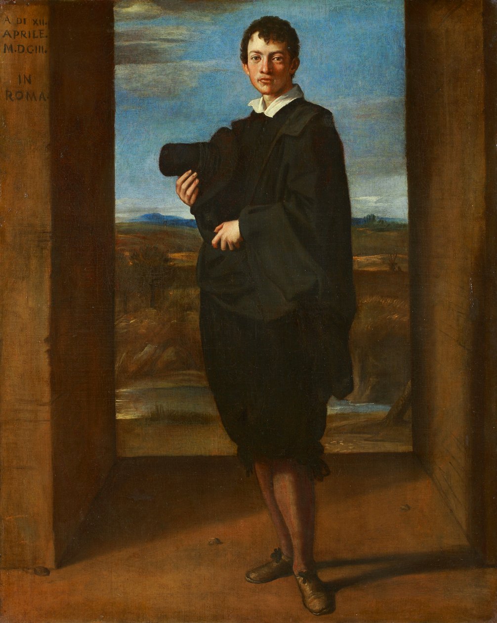 एक युवा आदमी का चित्रण द्वारा Domenichino