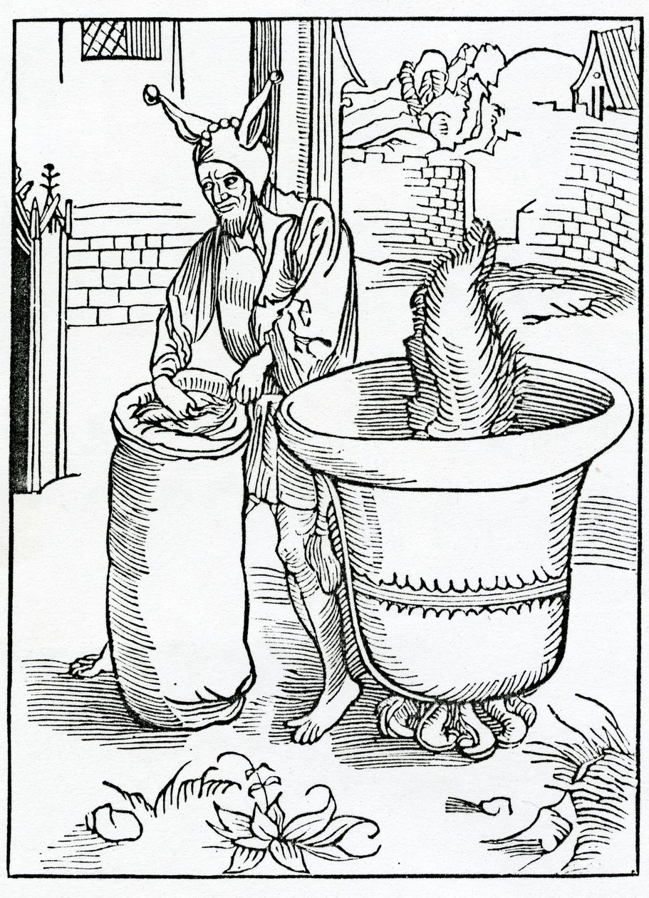 उन लोगों में से, जिन्होंने 1874 में प्रकाशित एक संस्करण से लीव्ड लोगों के बेकबीटन के लिए, अलेक्जेंडर बार्कले के &39;द शिप ऑफ फूल्स&39; के अंग्रेजी अनुवाद से दृष्टांत लिया। द्वारा जर्मन स्कूल