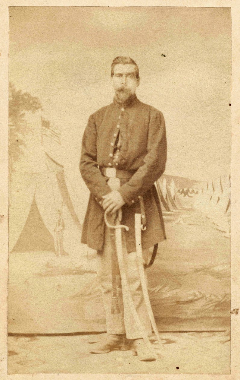 वर्थेमबर्ग इमिग्रेंट जोहान जैकब बेक वर्दी में, 1864 द्वारा अज्ञात