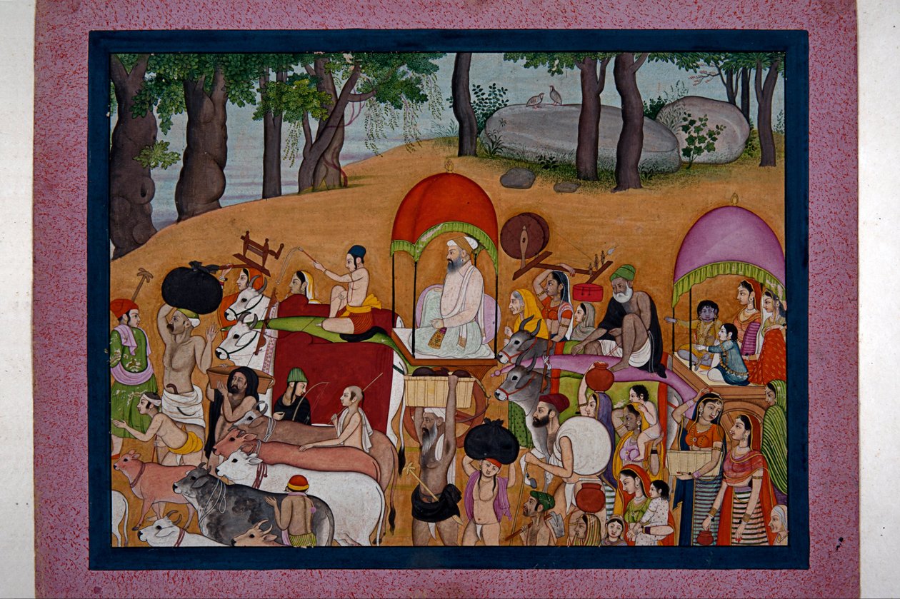 नंद और अन्य चरवाहे वृंदावन में भागवत - पुराण की कहानी पर आधारित हैं द्वारा अज्ञात