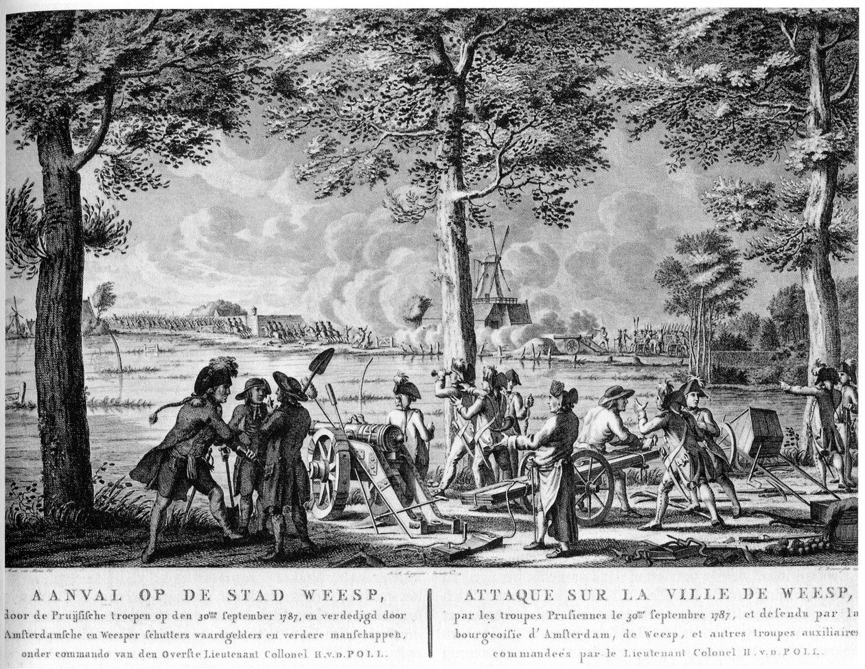 वेस, 1787 पर प्रशिया का हमला द्वारा अज्ञात