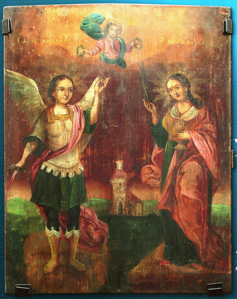 Saint Mikhail and St. Varvara द्वारा अज्ञात