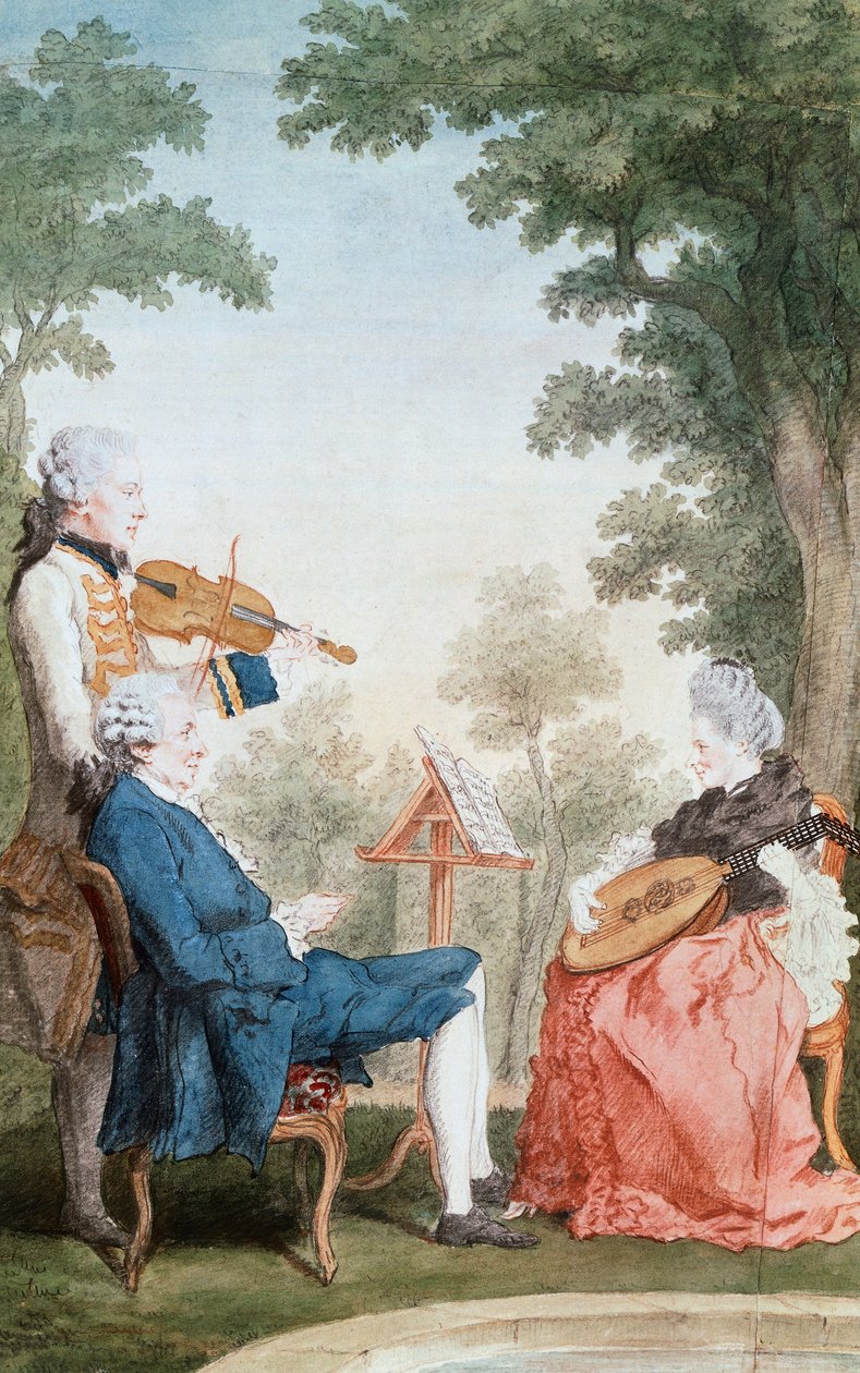 लुई डी कारमोंटेल (1717-1806), कैनवास पर तेल द्वारा महाशय और मैडेमोसेले डी क्रोइस्मारे। फ्रांस द्वारा कारमोंटेल