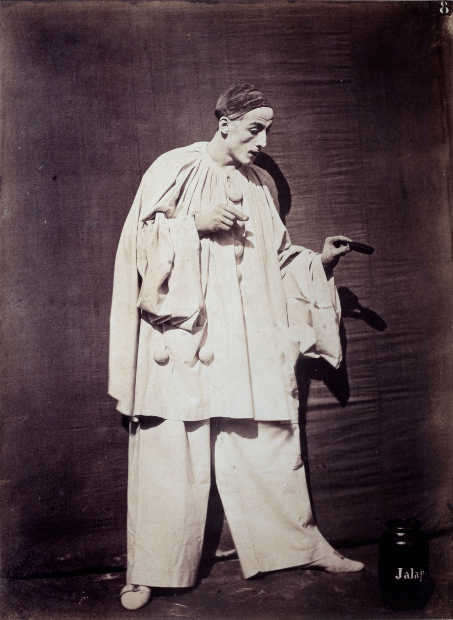 माइम: चार्ल्स डेबुराउ (1829-1873) "पियरोट एट द पॉट ऑफ मेडिसिन" में द्वारा नादर