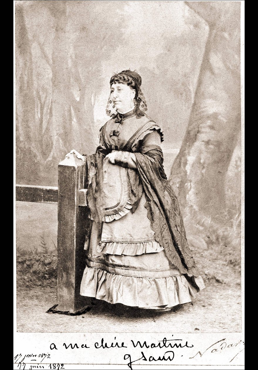जॉर्ज सैंड का पोर्ट्रेट (औरोर डुपिन, बैरोन ड्यूडेवेंट) (1804-1876) - नादर द्वारा फोटोग्राफी द्वारा नादर