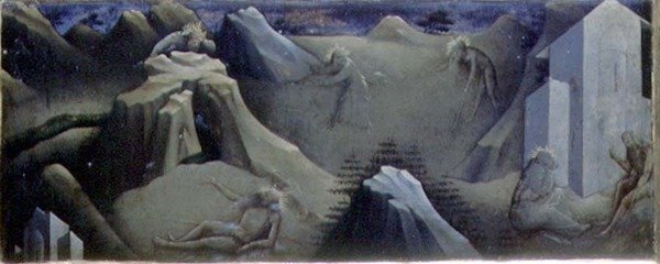 सेंट ओनुफ्रिअस के जीवन के दृश्य (पैनल पर तापमान) द्वारा (c.1370 1425) लोरेंजो मोनाको