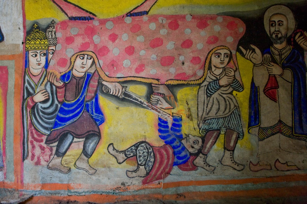 डेब्रे सीना मैरीम चर्च, गोरगोरा, टाना, इथियोपिया, अफ्रीका द्वारा अज्ञात