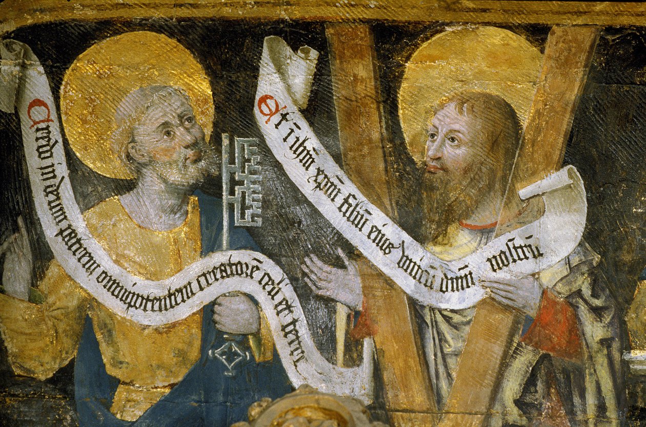 फ्रांस - सोम्मे - विभाग 80 - एमीन्स - कैथेड्रल का इंटीरियर - पुराने फ्रेंच उपशीर्षक में छोटी यात्राएँ - "" सेंट फेरमिन की शहादत "" - सेंट पीटर और सेंट आंद्रे द्वारा अज्ञात