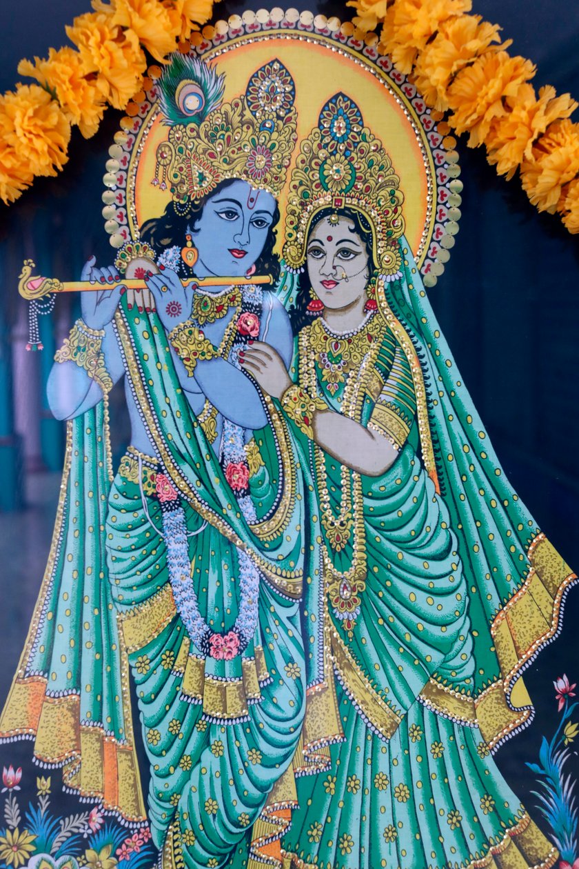 कृष्णा और राधा, श्री थेंडे युथापानी मंदिर, हो ची मिन्ह शहर, वियतनाम द्वारा अज्ञात