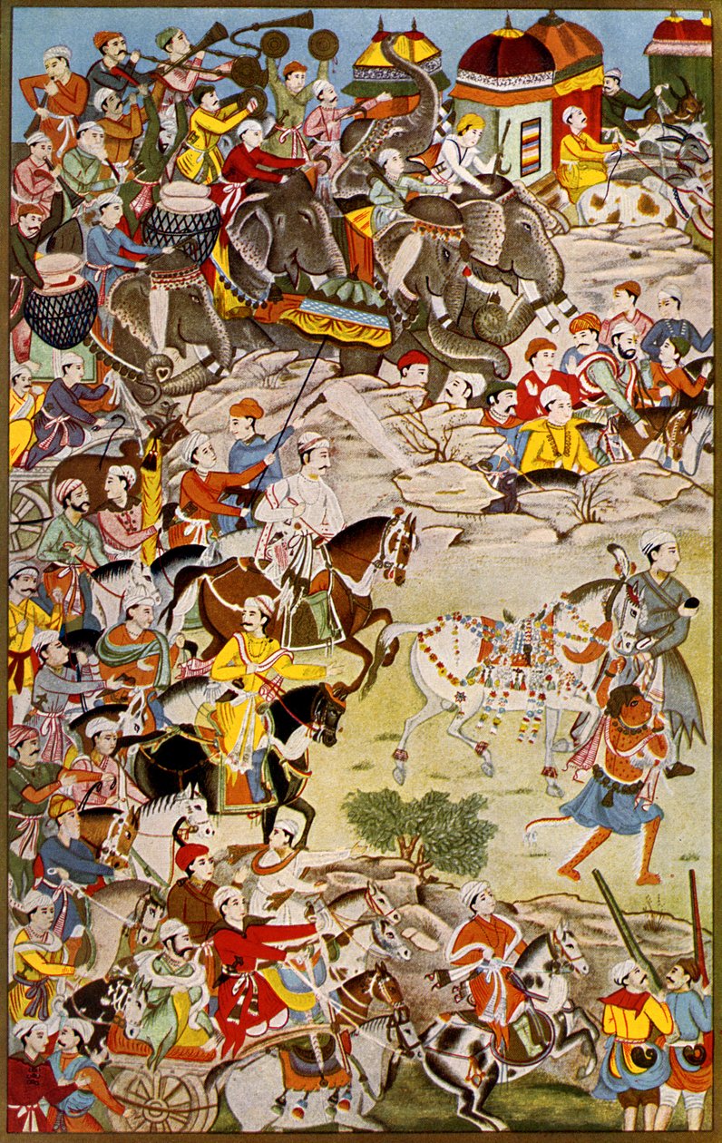 मार्च ऑफ द ग्रैंड मुगल, अकबर महान द्वारा अज्ञात