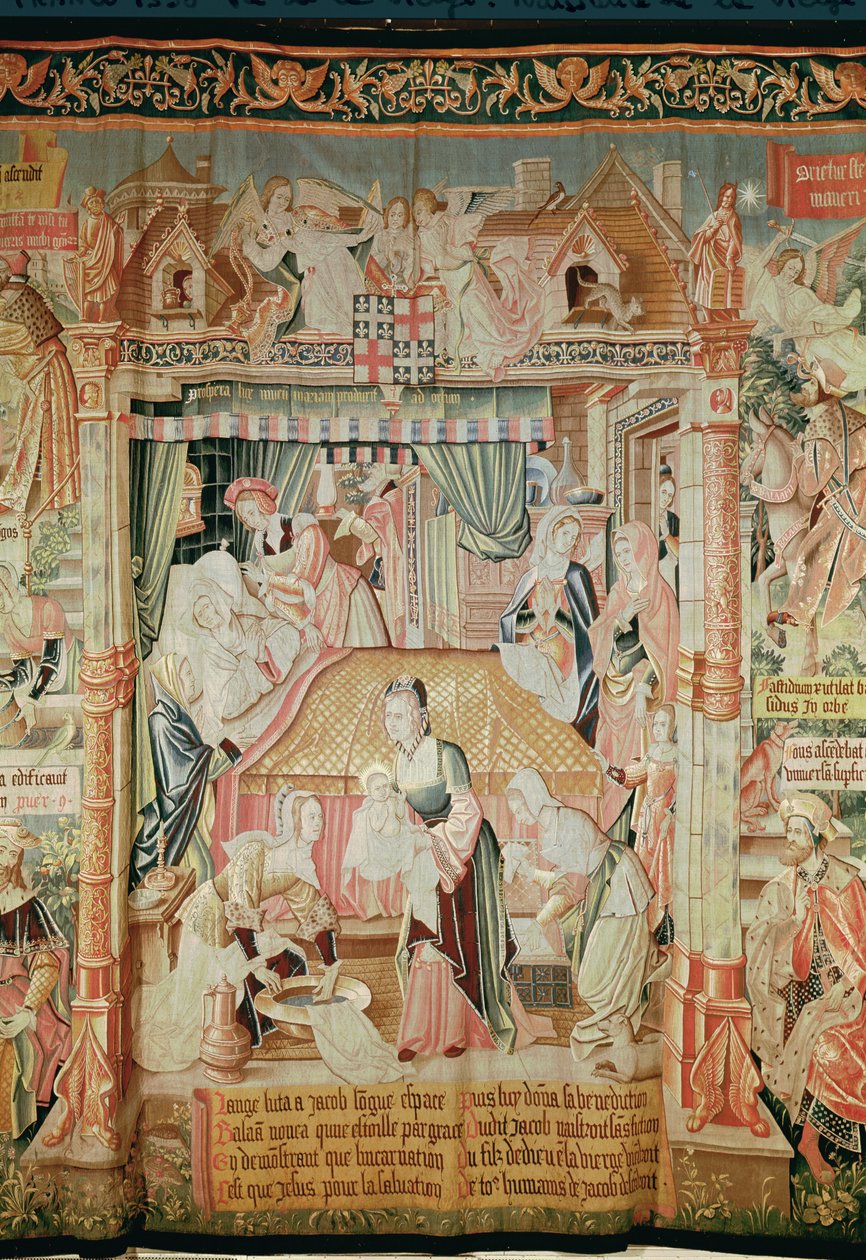 द बर्न ऑफ द वर्जिन, द लाइन्स फ्रॉम द वर्जिन, सेंट्रल पैनल, 1530 (61162-3 और 111111 देखें) द्वारा अज्ञात