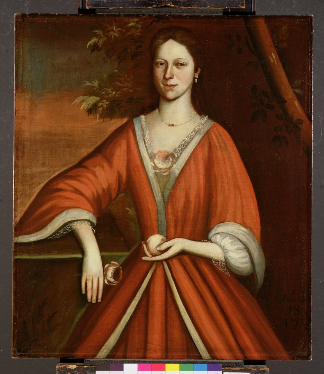लाविनिया वैन वेचटेन का पोर्ट्रेट, c.1720 द्वारा अमेरिकी स्कूल