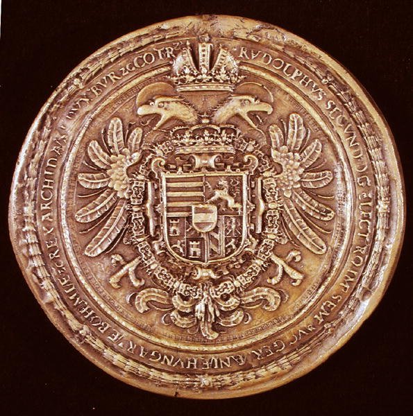 सम्राट रुडोल्फ II (1552-1612) 1603 की मुहर द्वारा ऑस्ट्रियाई स्कूल