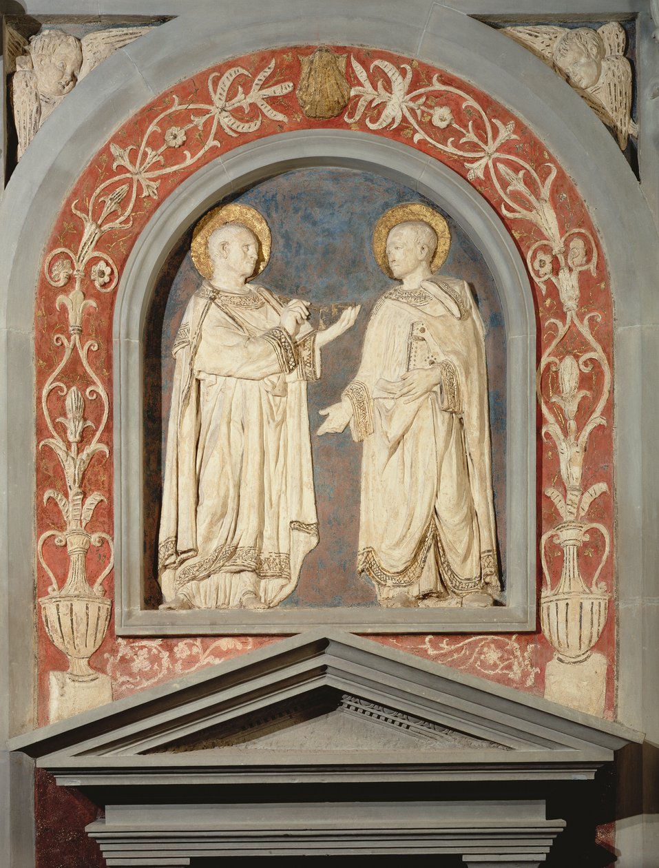 एस एस। कॉस्मो और डेमियन, c.1440 (टेराकोटा) द्वारा Donatello