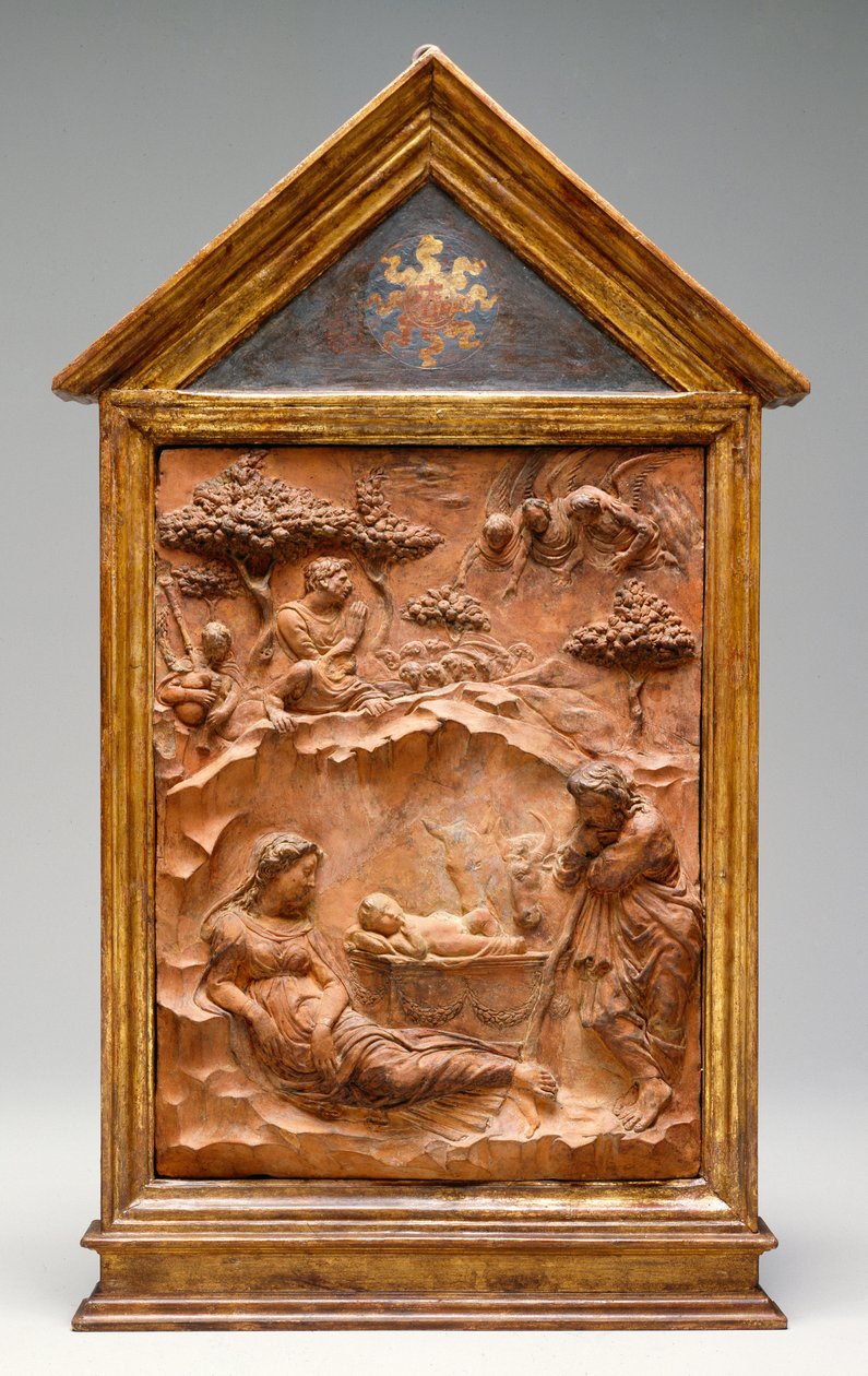 द नैटिटी, c.1425 (टेराकोटा) द्वारा Donatello