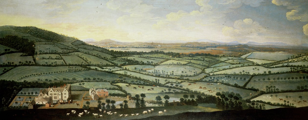 डिक्सन मेनर के आसपास का देश, c.1715 (CHE 68500 पर विवरण देखें - 68507) द्वारा अंग्रेजी स्कूल