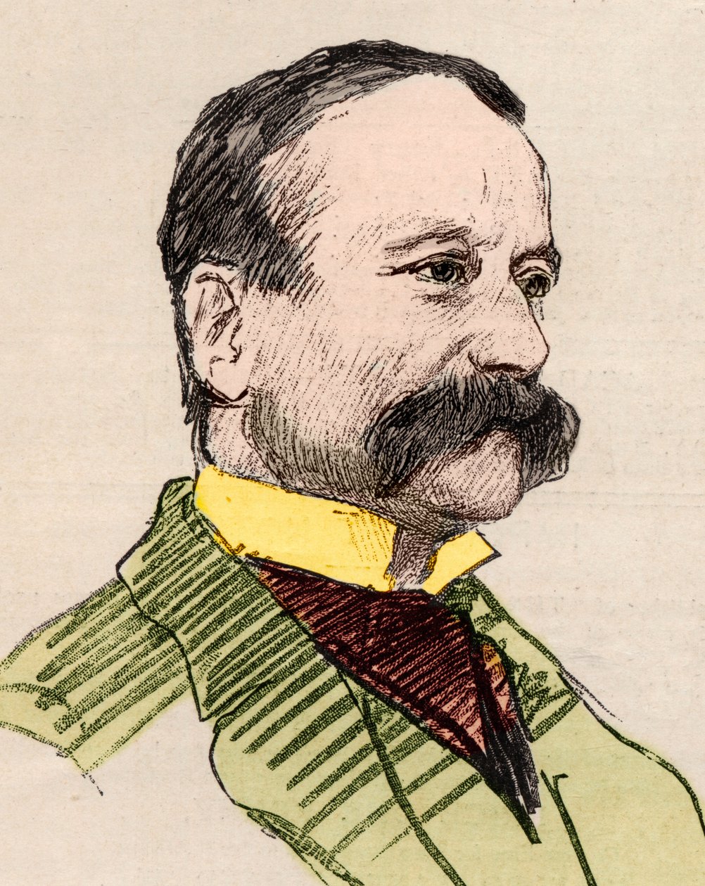 पोर्ट्रेट ऑफ़ अर्रिगो (एनरिको) Boito (1842-1918), इतालवी कवि, पत्रकार, उपन्यासकार और संगीतकार। द्वारा अंग्रेजी स्कूल
