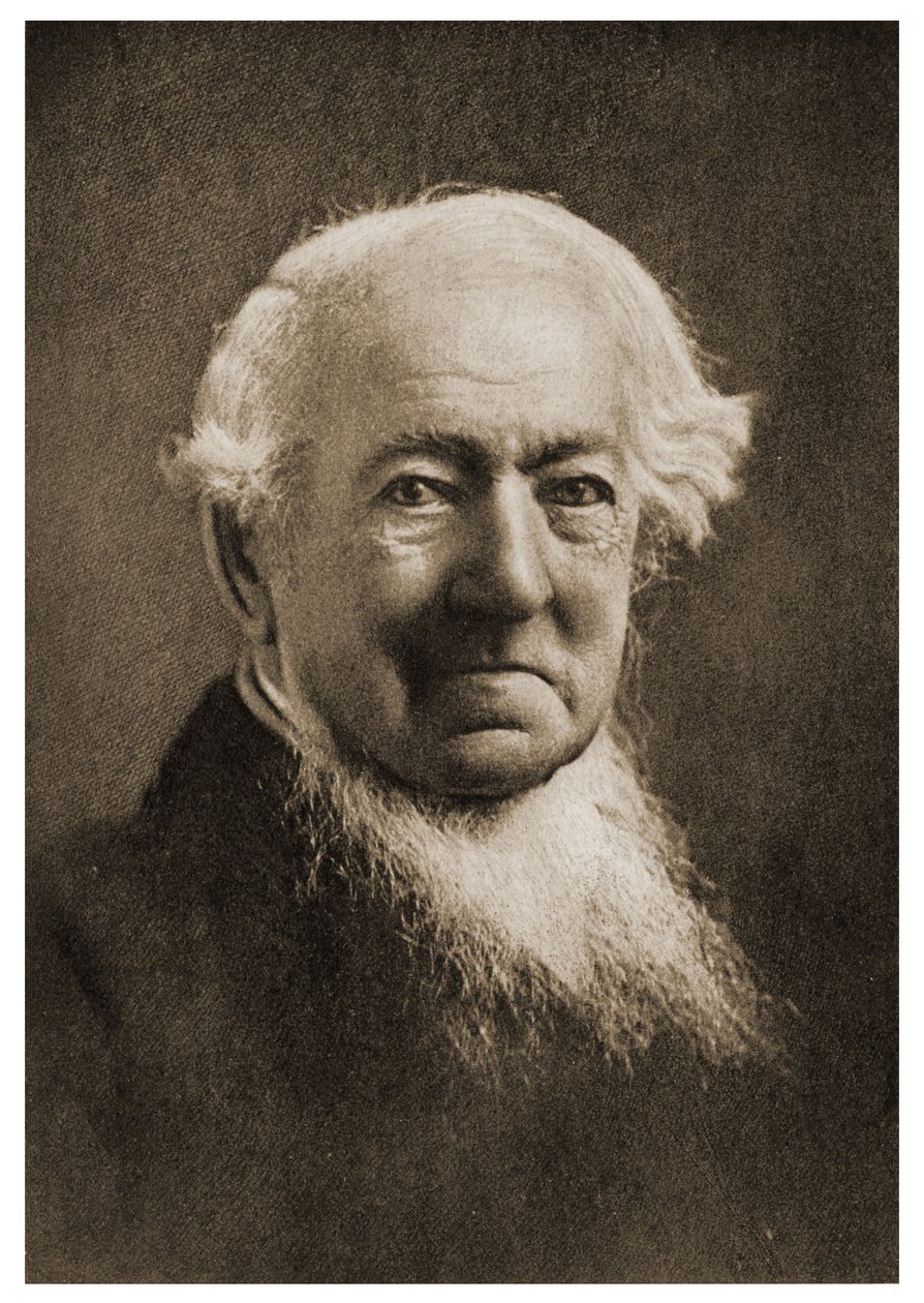 कैनन जॉर्ज रॉलिंसन का चित्रण, (1812 - 1902)। द्वारा अंग्रेजी स्कूल