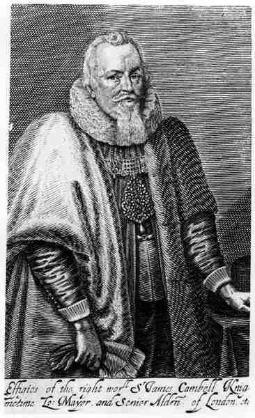 सर जेम्स कंबेल का चित्रण (1570-1642) द्वारा अंग्रेजी स्कूल