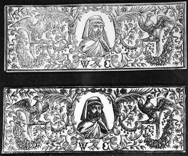 विलियम केक्सटन का चित्र (c.1422-91) द्वारा अंग्रेजी स्कूल
