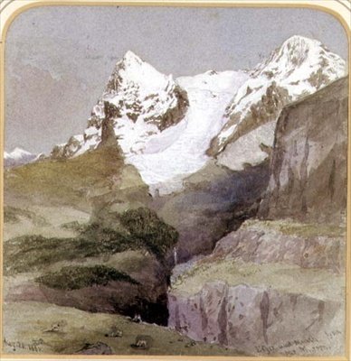 एगर एंड मॉन्च फ्रॉम नियर मर्रोन, 20 अगस्त 1860 (डब्ल्यूसी पेपर द्वारा अंग्रेजी स्कूल