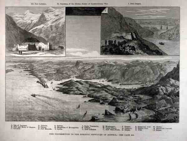 द इलस्ट्रेटेड लंदन न्यूज, 1 अप्रैल 1882 से ऑस्ट्रिया के एड्रियाटिक प्रांतों में विद्रोह द्वारा अंग्रेजी स्कूल