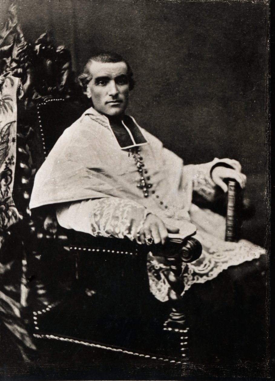एडोल्फ पेरोड (1828-1906), फ्रेंच कार्डिनल और शिक्षाविद के चित्र द्वारा फ्रेंच फोटोग्राफर