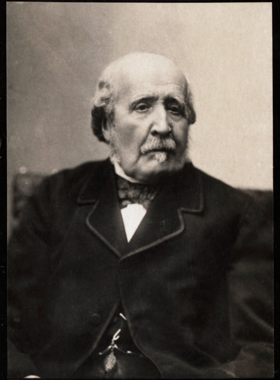 पोर्ट्रेट ऑफ अल्बर्ट, 4th ड्यूक डी ब्रोगली (1821-1901), फ्रांसीसी इतिहासकार और राजनीतिज्ञ। द्वारा फ्रेंच फोटोग्राफर