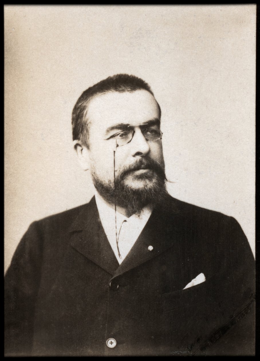 अलेक्जेंड्रे चार्ल्स अगस्टे बिसन (1848-1912), फ्रेंच नाटककार, वाडेविल निर्माता और उपन्यासकार का चित्र द्वारा फ्रेंच फोटोग्राफर