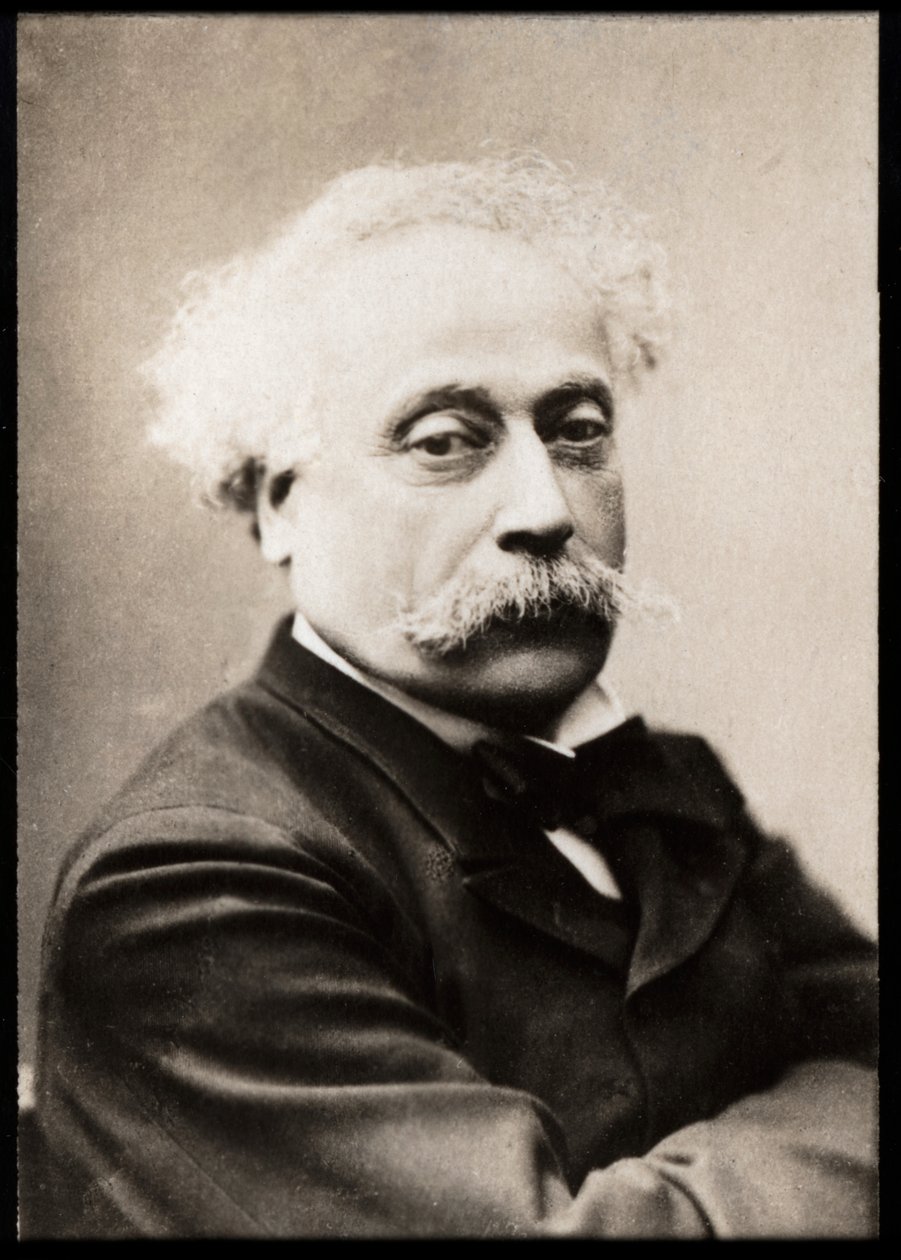 अलेक्जेंड्रे डुमास फिल्म्स (1824-1895), फ्रेंच लेखक और नाटककार का चित्रण। द्वारा फ्रेंच फोटोग्राफर