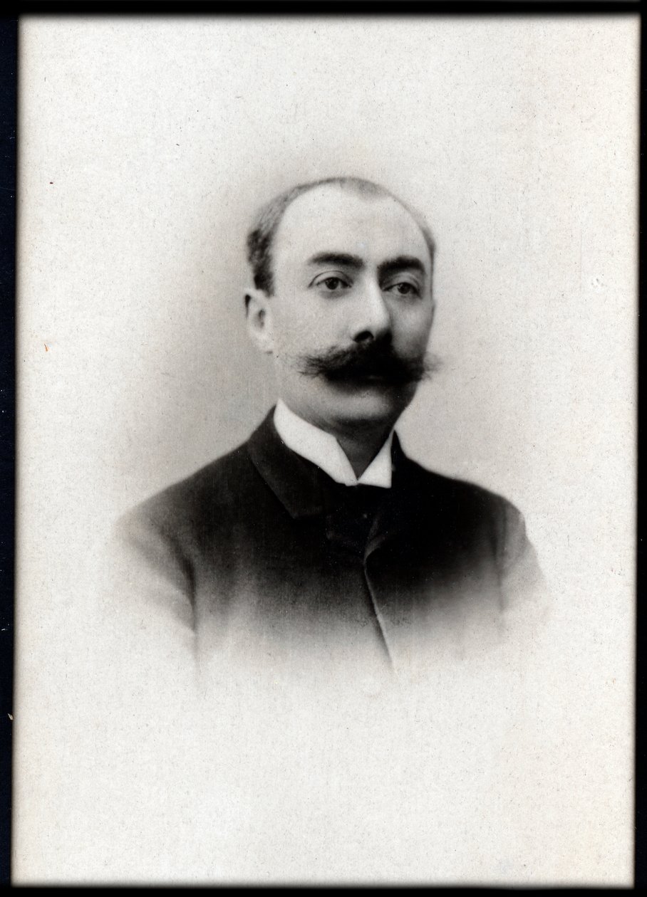 आंद्रे मेसगर (1853-1919) का चित्रण, फ्रांसीसी संगीतकार। द्वारा फ्रेंच फोटोग्राफर