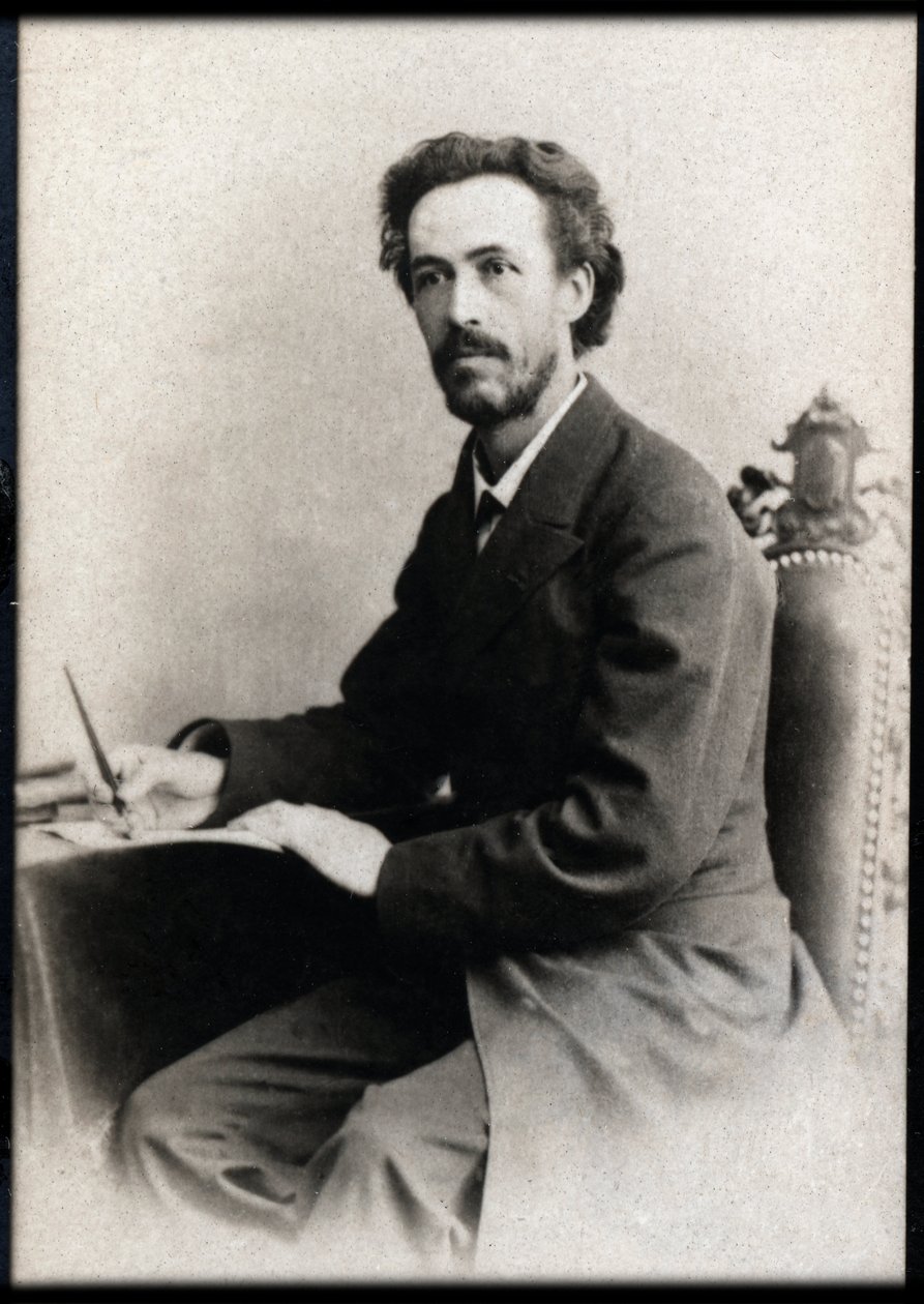 बेंजामिन गोडार्ड (1849-1895), फ्रेंच वायलिन वादक और संगीतकार के चित्र। द्वारा फ्रेंच फोटोग्राफर