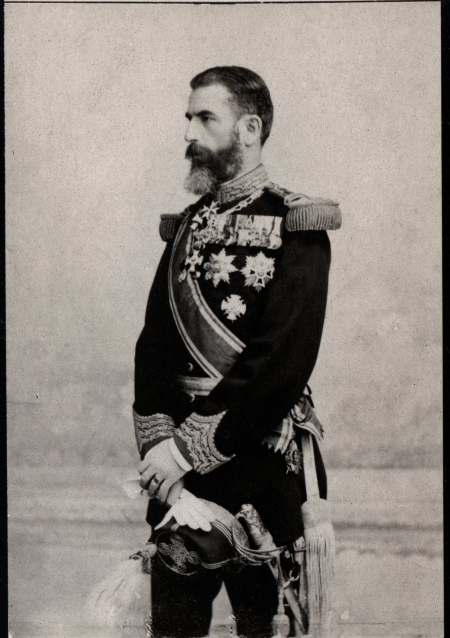 रोमानिया के राजा (1839-1914) कैरोलिना प्रथम का पोर्ट्रेट द्वारा फ्रेंच फोटोग्राफर