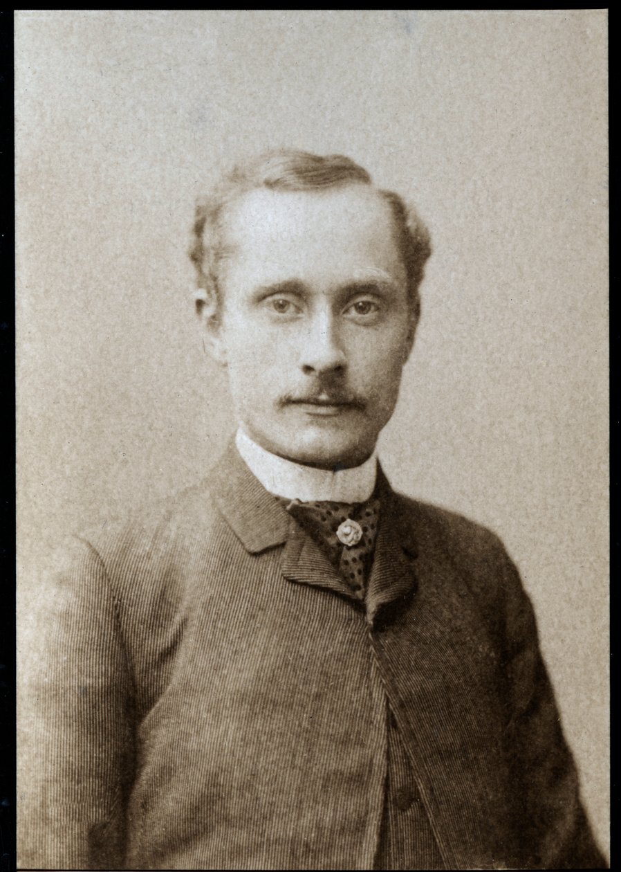 चार्ल्स गुस्तावे अगस्टे ले बर्गी (1858-1936), फ्रेंच अभिनेता और फिल्म निर्देशक के चित्र द्वारा फ्रेंच फोटोग्राफर