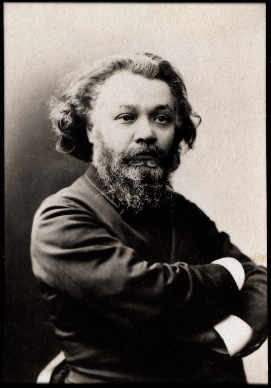 क्लोविस हग्स (1851-1907) का चित्रण, फ्रांसीसी कवि, पत्रकार, नाटककार और उपन्यासकार। द्वारा फ्रेंच फोटोग्राफर