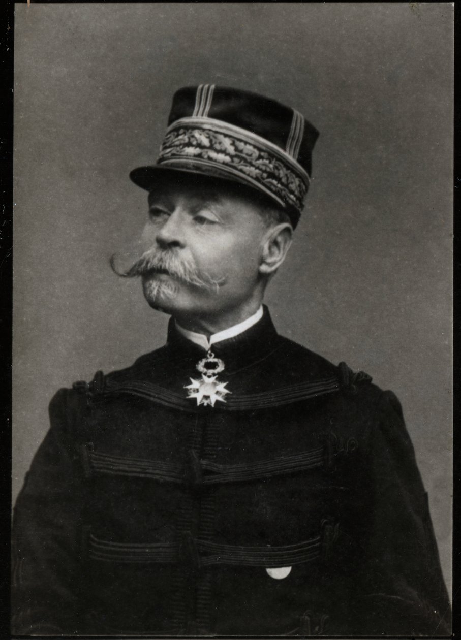 एमिल अगस्टे फ्रेंकोइस जुरलिंडन (1837-1929), फ्रेंच जनरल और राजनेता के चित्र। द्वारा फ्रेंच फोटोग्राफर