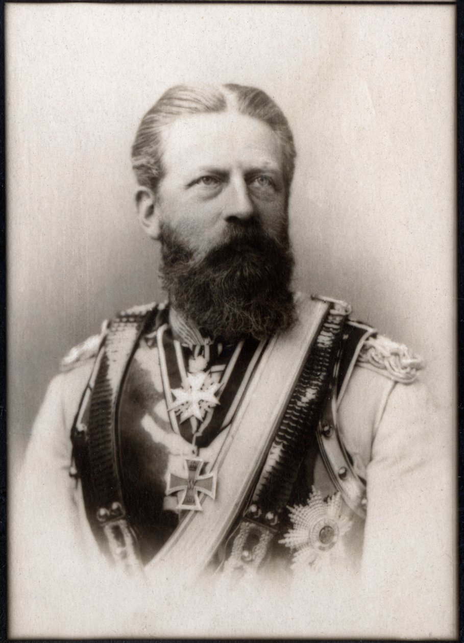 फ्रेडरिक III का पोर्ट्रेट (फ्रेडरिक वॉन होहेंज़ोलर्न) (1831-1888), जर्मन सम्राट। द्वारा फ्रेंच फोटोग्राफर