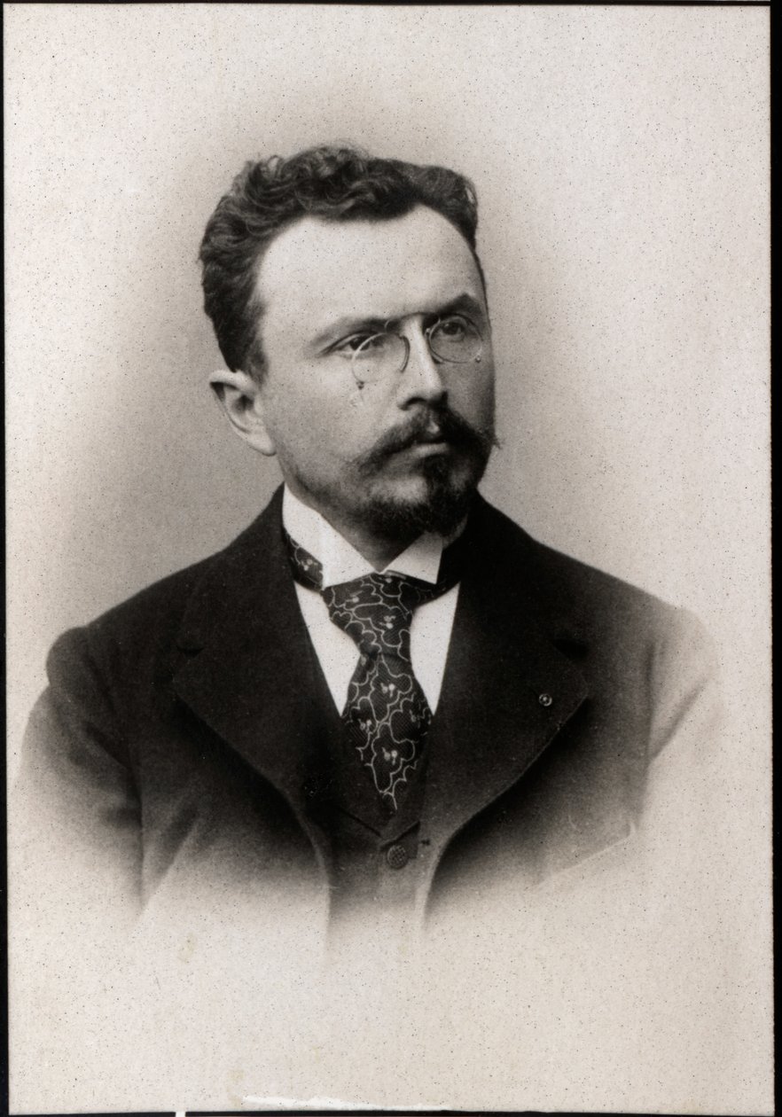गैब्रिएल हैनटॉक्स (1853-1944), फ्रांसीसी राजनेता और इतिहासकार का चित्रण। द्वारा फ्रेंच फोटोग्राफर