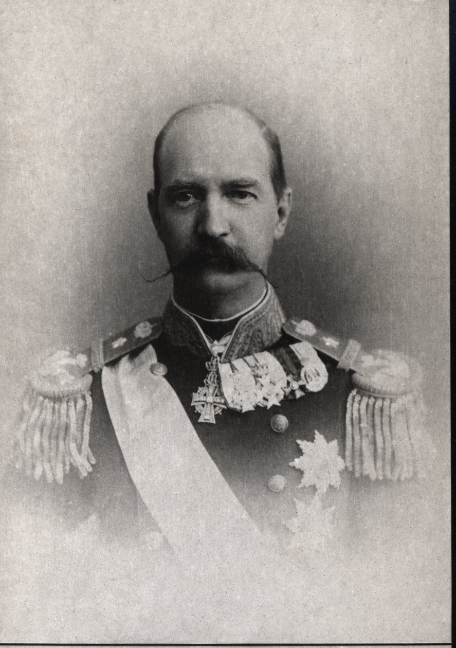 ग्रीस के जॉर्ज I का पोर्ट्रेट (1845-1913), ग्रीस का राजा। द्वारा फ्रेंच फोटोग्राफर