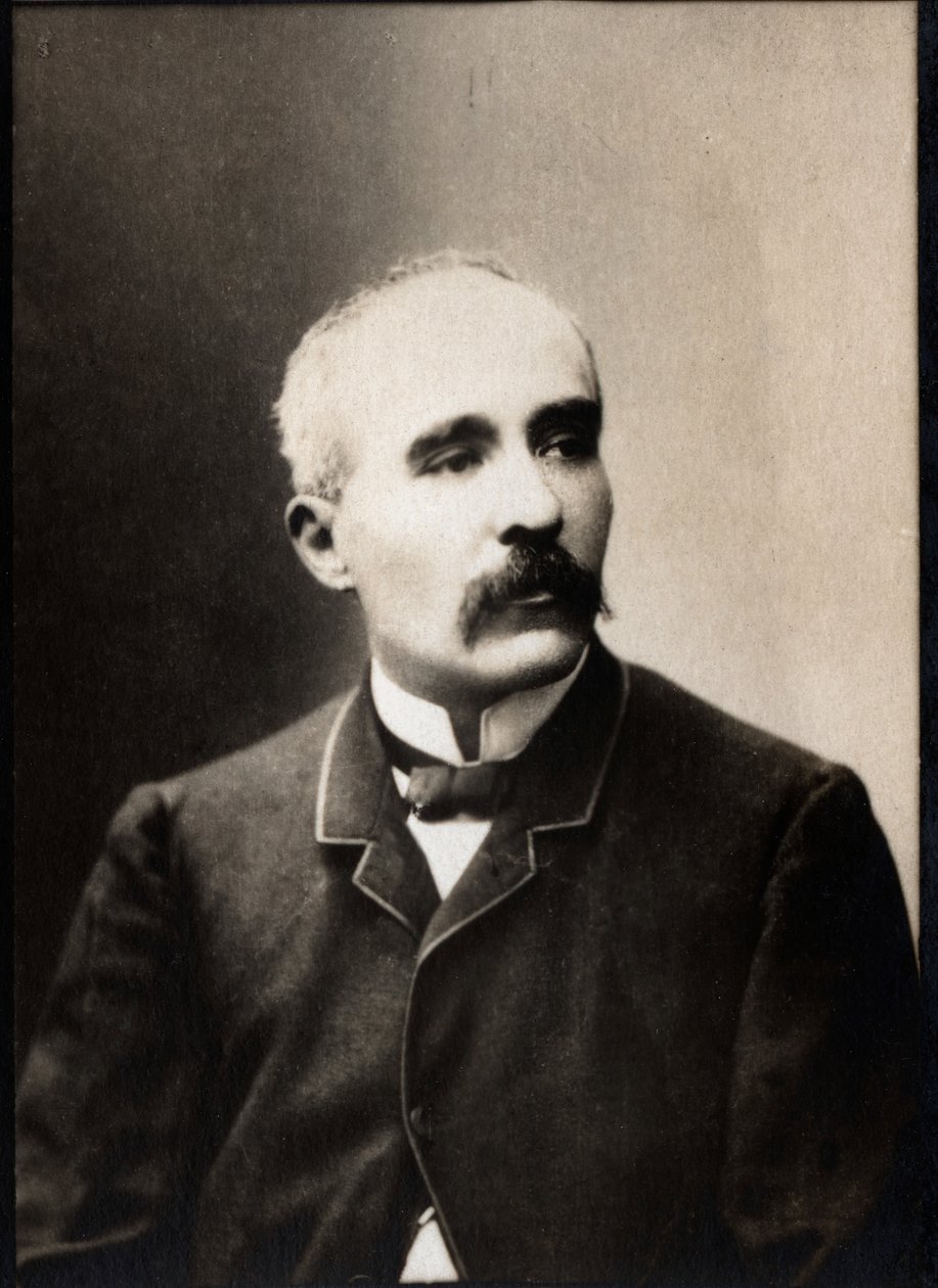 जॉर्जेस के पोर्ट्रेट क्लेमेंस्यू (1841-1929), फ्रांसीसी राजनीतिज्ञ और पत्रकार। द्वारा फ्रेंच फोटोग्राफर