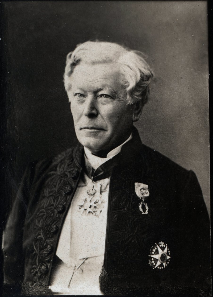 पोर्टवे ऑफ हेरवे अगस्टे फेय (1814-1902), फ्रांसीसी खगोलशास्त्री। द्वारा फ्रेंच फोटोग्राफर