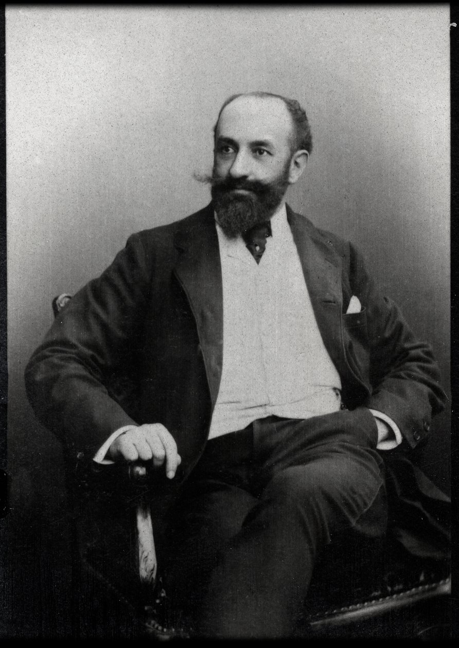 जैक्स नॉर्मैंड का पोर्ट्रेट (1848-1931), फ्रांसीसी लेखक। द्वारा फ्रेंच फोटोग्राफर