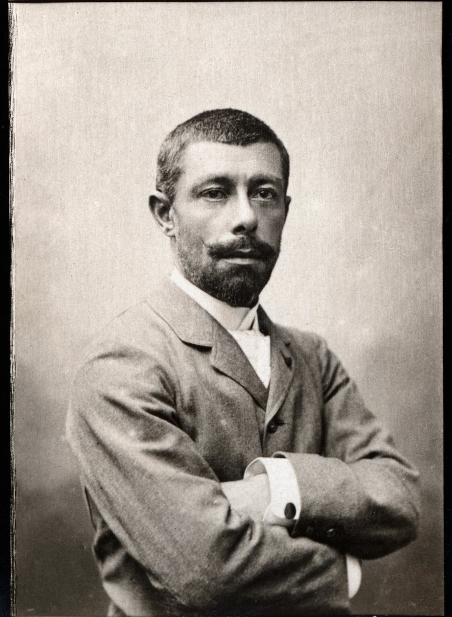 लुई अलेक्जेंड्रे एंटोनी मेइजन (1853-1899) का चित्रण, फ्रांसीसी खोजकर्ता और औपनिवेशिक प्रशासक। द्वारा फ्रेंच फोटोग्राफर