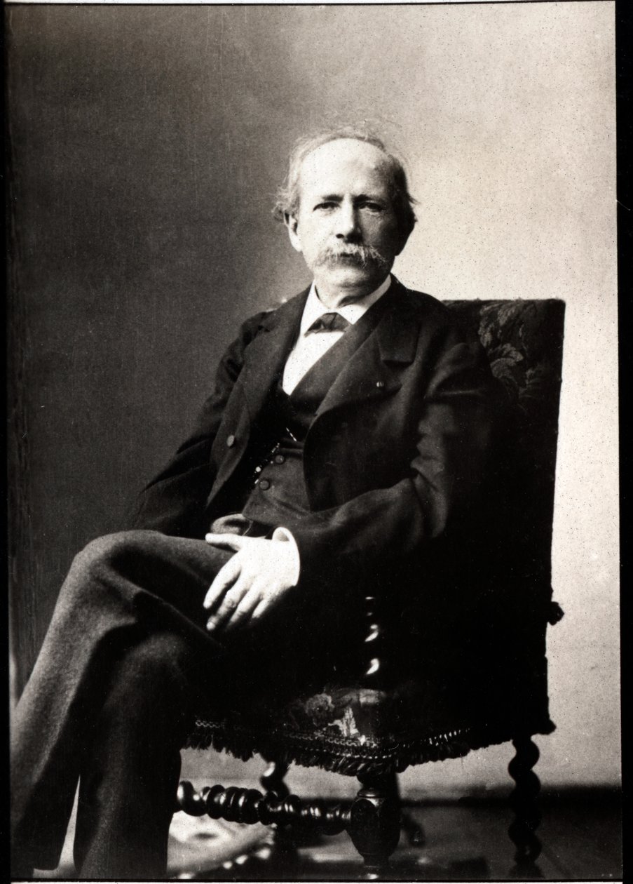मार्सेलिन बर्थेलोट का पोर्ट्रेट (1827-1907), फ्रांसीसी रसायनज्ञ और राजनीतिज्ञ। द्वारा फ्रेंच फोटोग्राफर